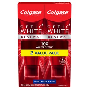 Colgate Optic White High Impact White Toothpaste, 3 OZ, 2 Pack