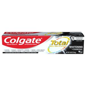 Colgate Total Whitening With Charcoal Toothpaste With Stannous Fluoride And Zinc, 4.8 Oz - 5.1 Oz , CVS