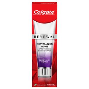 Colgate Renewal - Pasta dental, revierte el daño en encías, Sensitivity Repair, fórmula Fresh Mint Gel, 3 oz