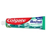 Colgate Max Fresh Whitening Anticavity Fluoride Toothpaste with Breath Strips, Clean Mint, thumbnail image 2 of 8