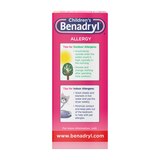 Benadryl Children's Allergy Antihistamine Liquid, Cherry, 8 OZ, thumbnail image 5 of 14