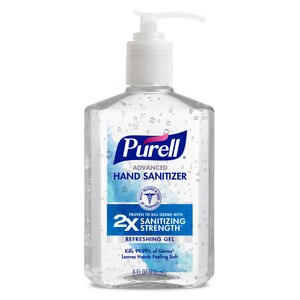 PURELL Advanced Hand Sanitizer Refreshing Gel, 8 fl oz Pump Bottle