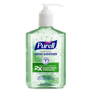 PURELL Advanced Hand Sanitizer Soothing Gel With Aloe And Vitamin E- 8 Fl Oz Pump Bottle - 8 Oz , CVS