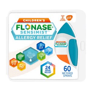  Flonase Sensimist Children's Allergy Relief Medicine for 24 Hour Non Drowsy Relief, Gentle Mist - 60 Sprays 