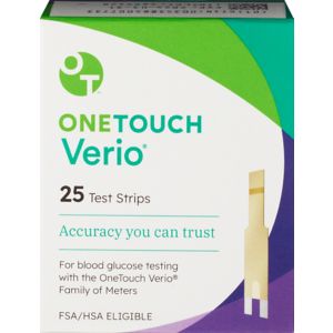 OneTouch Verio Blood Glucose Test Strips, 50 Count