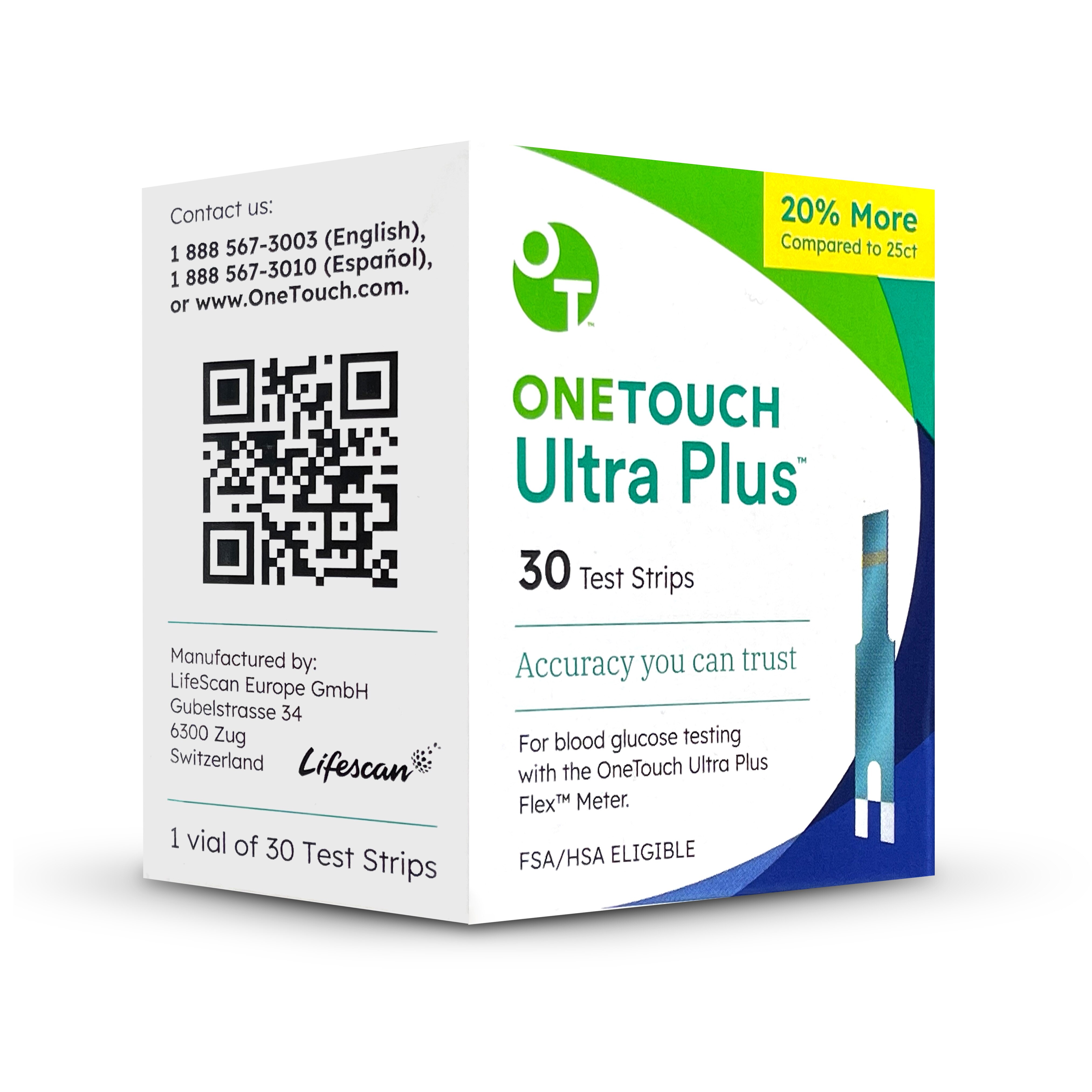 OneTouch Ultra Plus Test Strips, 30 ct | CVS