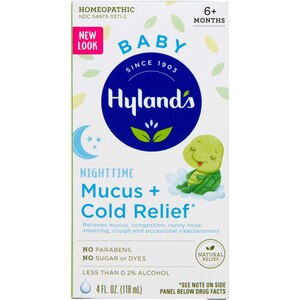  Hyland's Baby Nighttime Mucus & Cold Relief, 4OZ 