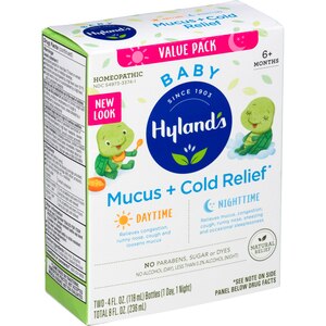 mucus and cold relief hyland's baby