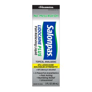 Salonpas Lidocaine Plus Pain Relieving Liquid, 3OZ