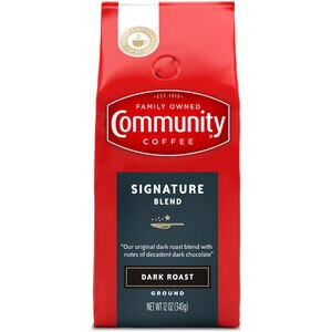 Community Coffee Signature Blend Dark Roast Ground Coffee, 12 Oz , CVS