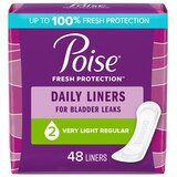 Poise Daily Incontinence Panty Liners Very Light Absorbency, thumbnail image 1 of 7