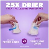 Poise Daily Incontinence Panty Liners Very Light Absorbency, thumbnail image 5 of 7