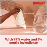 Huggies Natural Care Sensitive Baby Wipes, Unscented, 1 Flip-Top Pack (56 Wipes Total), thumbnail image 4 of 9
