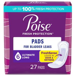 Poise Incontinence Pads Ultimate Absorbency, Long, 27 Ct , CVS