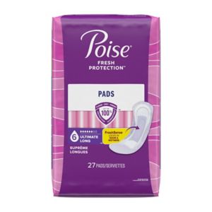 poise incontinence pads