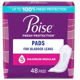 Poise Incontinence Pads Maximum Absorbency, thumbnail image 1 of 8