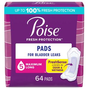 Poise Incontinence Pads Maximum Absorbency, Long, 64 Ct , CVS