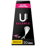 U by Kotex Barely There Thong Pantiliners, Unscented, 50CT, thumbnail image 1 of 9