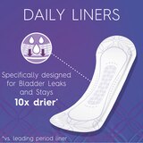 Poise Microliners, Incontinence Panty Liners Lightest Absorbency, thumbnail image 3 of 7