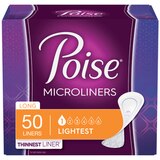Poise Microliners Incontinence Panty Liners Lightest Absorbency, thumbnail image 1 of 7