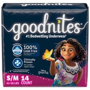 Goodnites Girls' Nighttime Bedwetting Underwear, S/M, 14 Ct , CVS