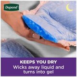 Depend Night Defense Incontinence Underwear for Women Overnight, thumbnail image 4 of 9