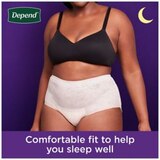 Depend Night Defense Incontinence Underwear for Women Overnight, thumbnail image 5 of 9