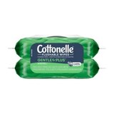 Cottonelle GentlePlus Flushable Wet Wipes with Aloe & Vitamin E, Adult Wet Wipes, 2 Flip-Top Packs, 42 Wipes per Pack (84 Total Flushable Wipes), thumbnail image 5 of 11