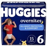 Huggies Overnites Diapers, thumbnail image 1 of 9