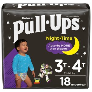 Pull-Ups Night-Time Boys' Training Pants, 3T-4T, 18 CT