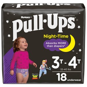 Huggies Pull-Ups Night Time Girls' Training Pants, 3T-4T, 18 Ct , CVS