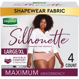 Depend Silhouette Incontinence Underwear for Women Maximum Absorbency, thumbnail image 1 of 7