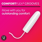 U by Kotex Click Compact Tampons, Unscented, Super, thumbnail image 4 of 8