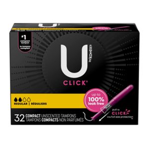 U By Kotex Click Compact Tampons Regular Absorbency Unscented 32 Count Cvs Pharmacy