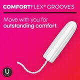 U by Kotex Click Compact Tampons, Multipack, Regular/Super Absorbency, Unscented, 45 Count, thumbnail image 4 of 8