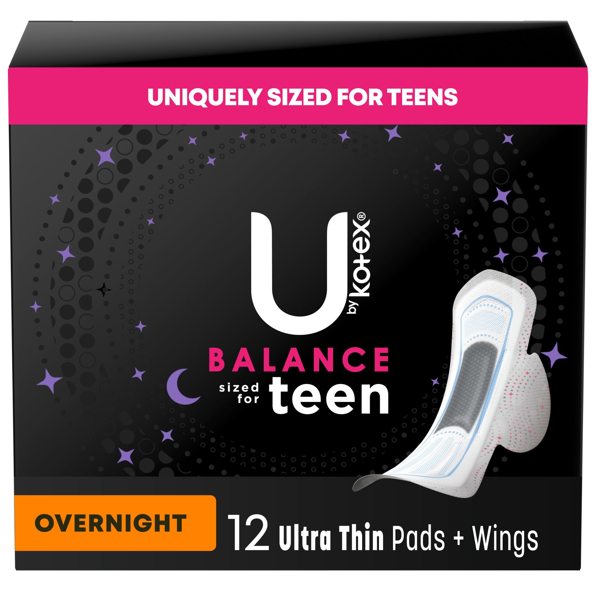 Customer Reviews: U by Kotex Ultra Thing Teen Pads with Wings, Unscented,  Overnight - CVS Pharmacy