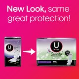 U by Kotex Security Maxi Feminine Pads with Wings, Extra Heavy Overnight Absorbency, Unscented, 12 CT, thumbnail image 3 of 7