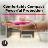 U by Kotex Click Compact Tampons, Unscented, Regular, thumbnail image 3 of 7