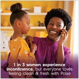 Poise Ultra Thin Incontinence Pads for Women with Wings Postpartum Pads for Bladder Leaks, thumbnail image 4 of 5
