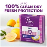 Poise Incontinence Pads Ultra Absorbent Long, 39 CT, thumbnail image 4 of 8
