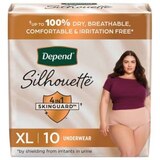 Depend Silhouette Adult Incontinence and Postpartum Underwear for Women Maximum Absorbency, Large, Black Pink and Berry, 22 CT, thumbnail image 1 of 8