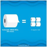Cottonelle Ultra Clean Toilet Paper, Strong Toilet Tissue, 9 Mega Rolls (9 Mega Rolls = 36 Regular Rolls), 312 Sheets per Roll, thumbnail image 5 of 10