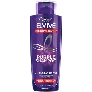 L'Oreal Paris Elvive Color Vibrancy Purple - Champú para cabellos tratados con color, 6.7 oz