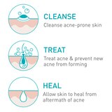 CeraVe Acne Foaming Cream Face Cleanser with 4% Benzoyl Peroxide, Hyaluronic Acid, and Niacinamide, Fragrance-Free, 5 OZ, thumbnail image 4 of 9
