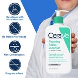 CeraVe Daily Face Wash, Foaming Cleanser for Normal to Oily Skin with Essential Ceramides & Niacinamide, thumbnail image 3 of 9