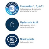 CeraVe PM Facial Moisturizing Lotion, Night Cream with Hyaluronic Acid & Niacinamide, Oil-Free, thumbnail image 4 of 11