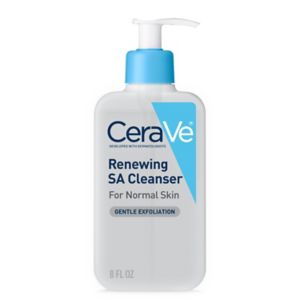 CeraVe Face Renewing SA Cleanser, Salicylic and Hyaluronic Acid, Niacinamide & Ceramides, 16 Ounces