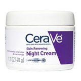 CeraVe Skin Renewing Nighttime Face Cream; Normal to Dry Skin with Niacinamide, Peptides & Hyaluronic Acid, 1.7 OZ, thumbnail image 1 of 13