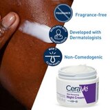 CeraVe Skin Renewing Nighttime Face Cream; Normal to Dry Skin with Niacinamide, Peptides & Hyaluronic Acid, 1.7 OZ, thumbnail image 4 of 13