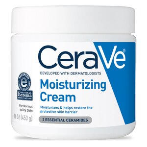 CeraVe Moisturizing Cream, Face & Body Moisturizer for Dry Skin with Hyaluronic Acid and Ceramides, 16 OZ